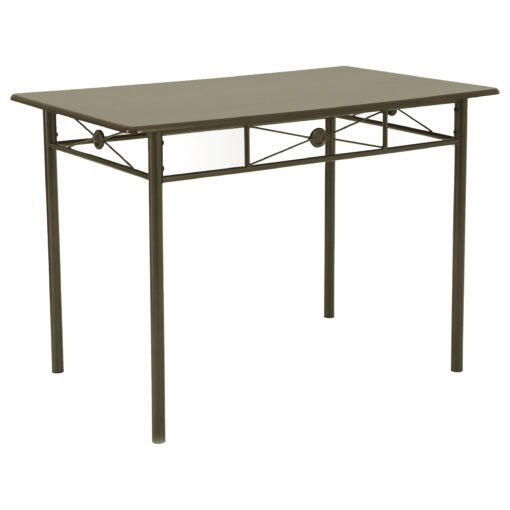 Anna 5-piece Rectangular Dining Table Set Dark Bronze - Image 5