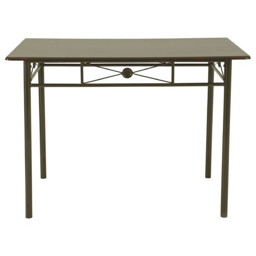 Anna 5-piece Rectangular Dining Table Set Dark Bronze - Image 6