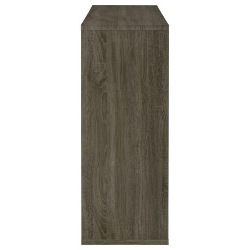 Prescott Rectangular Home Bar Table Weathered Grey - Image 4