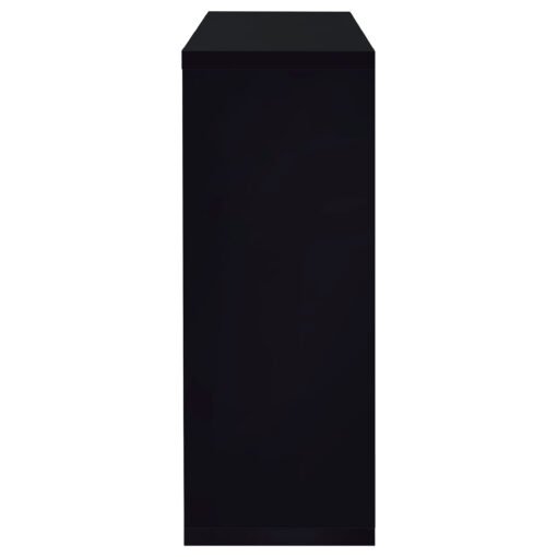 Prescott Rectangular Home Wine Table Black High Gloss - Image 4