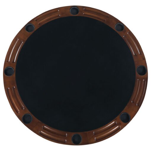 Marietta Round Dining and Billiard Poker Game Table Tobacco - Image 5
