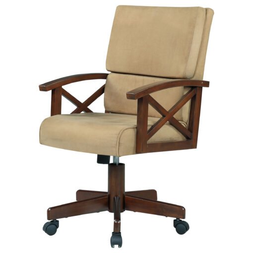 Marietta Upholstered Swivel Dining and Game Chair Tobacco - Image 4