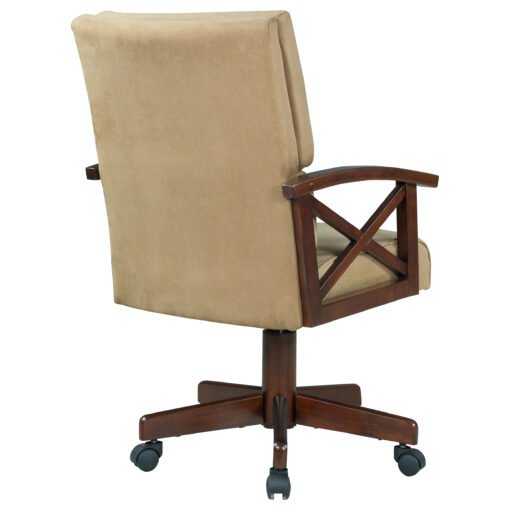 Marietta Upholstered Swivel Dining and Game Chair Tobacco - Image 8