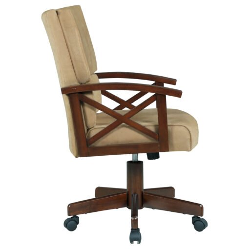 Marietta Upholstered Swivel Dining and Game Chair Tobacco - Image 9
