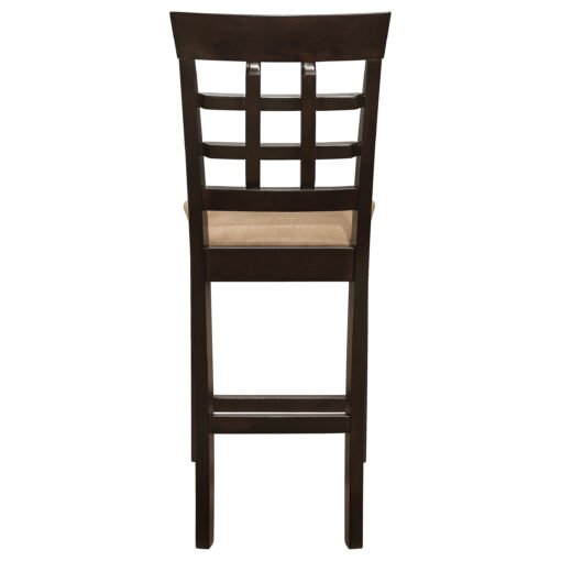 Gabriel Lattice Back Counter Chair Cappuccino (Set of 2) - Image 8
