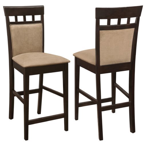 Gabriel Closed Back Counter Chair Cappuccino (Set of 2) - Image 2