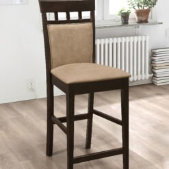 Gabriel Closed Back Counter Chair Cappuccino (Set of 2)