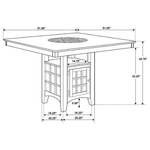 Gabriel 9-piece Square Counter Height Dining Set Cappuccino - Image 11