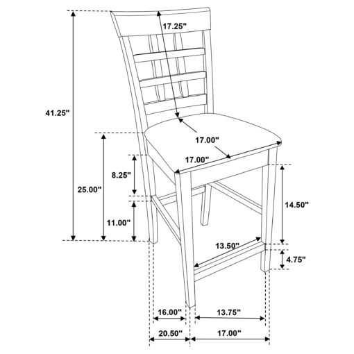 Gabriel 9-piece Square Counter Height Dining Set Cappuccino - Image 12