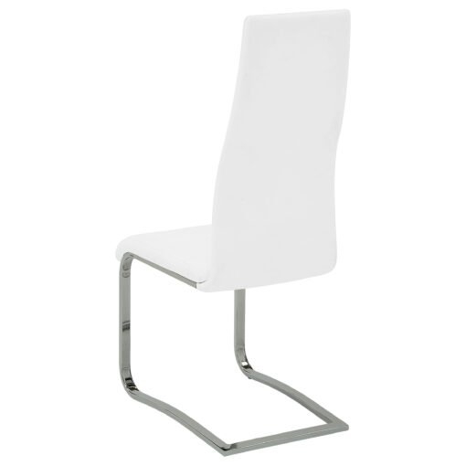 Montclair Upholstered Dining Side Chair White (Set of 4) - Image 4