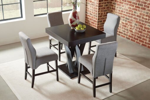 Freda Square 36-inch Counter Height Dining Table Cappuccino - Image 4