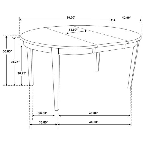 Gabriel 7-piece Extension Leaf Dining Table Set Cappuccino - Image 10