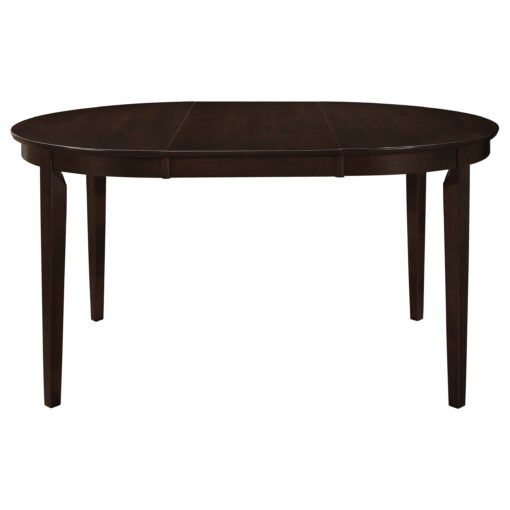 Gabriel Oval 60-inch Extension Leaf Dining Table Cappuccino - Image 3
