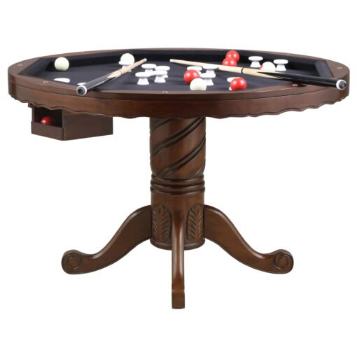 Turk 5-piece 3-in-1 Dining and Game Table Set Tobacco - Image 9