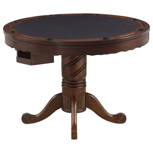 Turk Round Dining and Billiard Poker Game Table Tobacco - Image 3