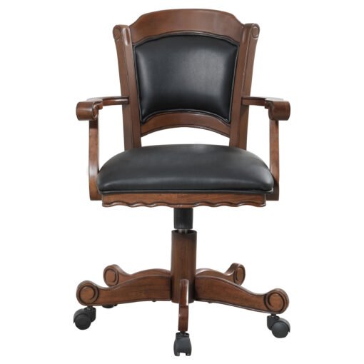 Turk Upholstered Swivel Dining and Game Chair Tobacco - Image 3