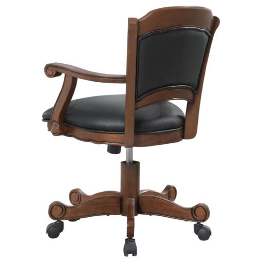 Turk Upholstered Swivel Dining and Game Chair Tobacco - Image 6