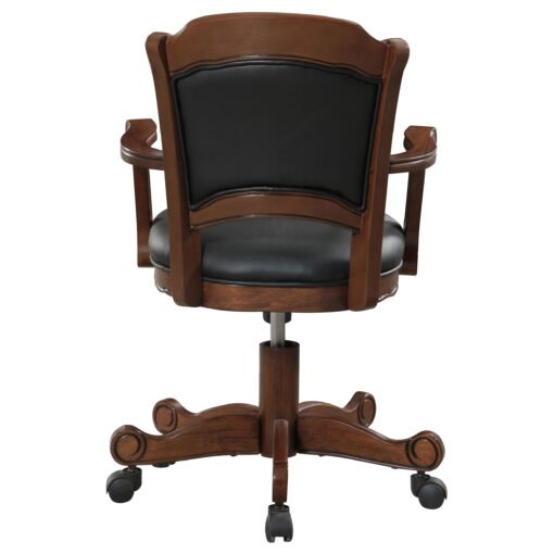 Turk Upholstered Swivel Dining and Game Chair Tobacco - Image 7