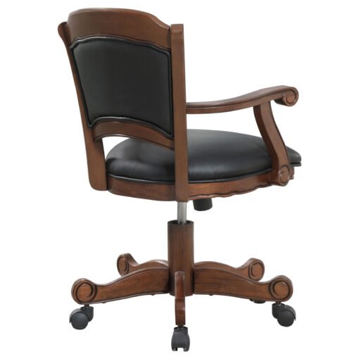 Turk Upholstered Swivel Dining and Game Chair Tobacco - Image 8