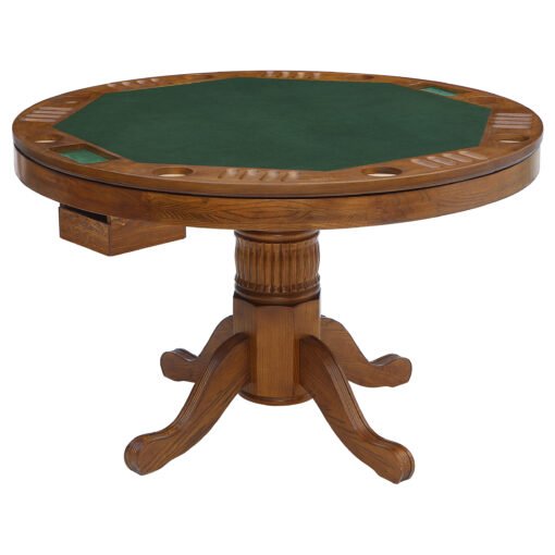 Mitchell Round Dining and Billiard Poker Game Table Amber - Image 3