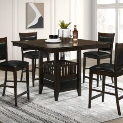 Jaden 5-piece Square Counter Height Dining Set Espresso