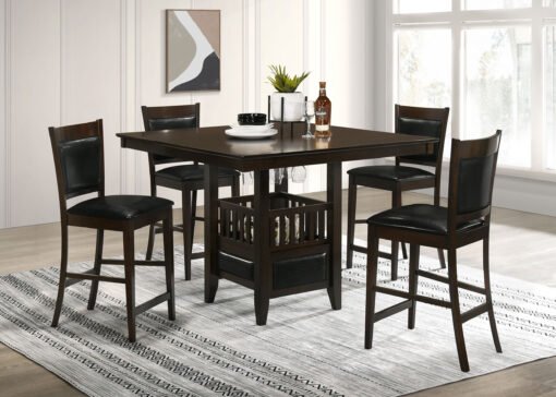 Jaden Square 47-inch Counter Height Dining Table Espresso - Image 16
