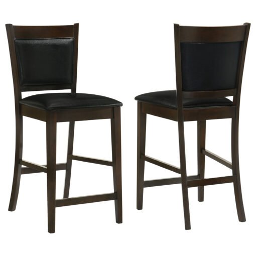 Jaden Upholstered Counter Chair Espresso (Set of 2) - Image 2