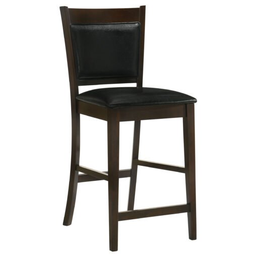 Jaden Upholstered Counter Chair Espresso (Set of 2) - Image 3