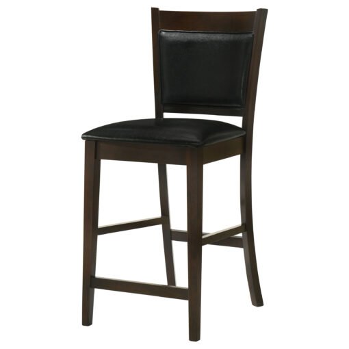 Jaden Upholstered Counter Chair Espresso (Set of 2) - Image 5