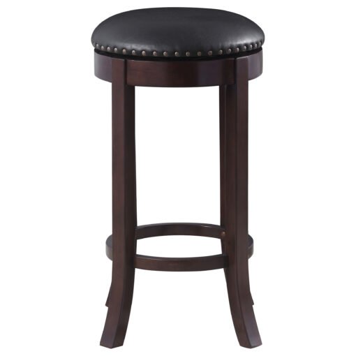 Aboushi Backless Swivel Bar Stool Brown (Set of 2) - Image 4