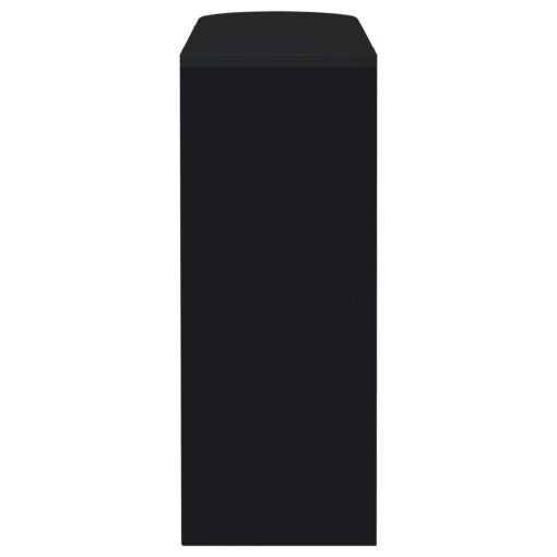 Adolfo Rectangular 2-tier Home Bar Table Black High Gloss - Image 6