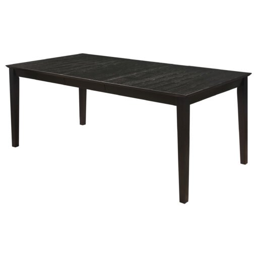 Louise 7-piece Rectangular Extension Leaf Dining Set Black - Image 3