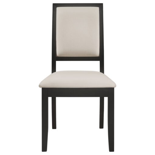 Louise 7-piece Rectangular Extension Leaf Dining Set Black - Image 5