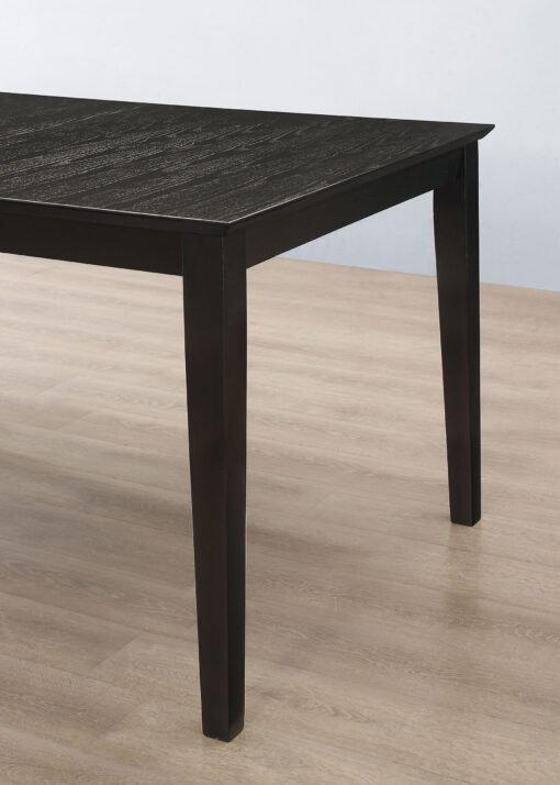 Louise 7-piece Rectangular Extension Leaf Dining Set Black - Image 7