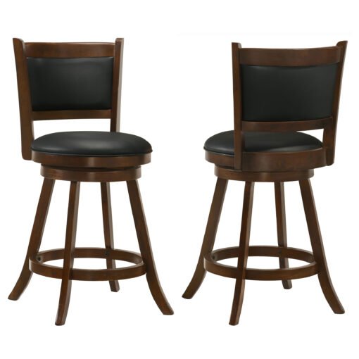 Broxton Upholstered Swivel Counter Chair Chestnut (Set of 2) - Image 2