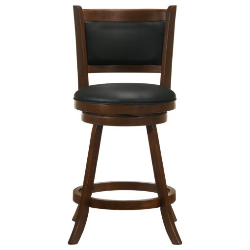 Broxton Upholstered Swivel Counter Chair Chestnut (Set of 2) - Image 4