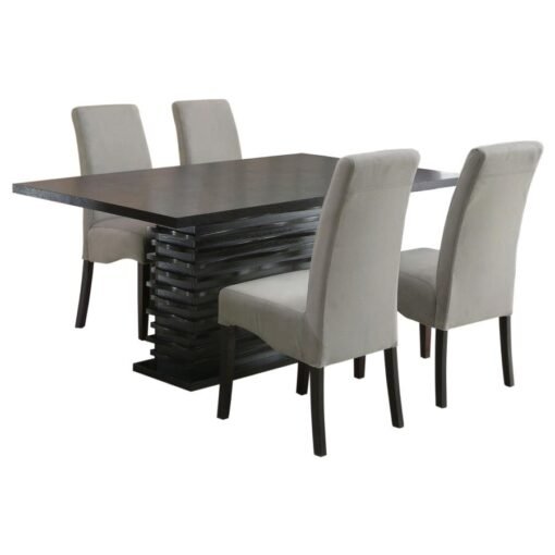 Stanton 5-piece Rectangular Dining Table Set Grey - Image 2