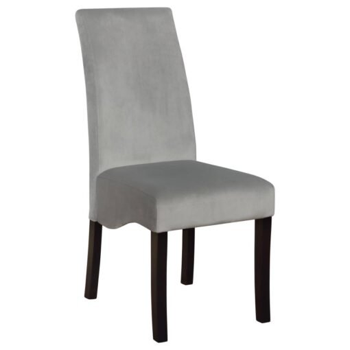Stanton Velvet Upholstered Dining Side Chair Grey (Set of 2) - Image 2