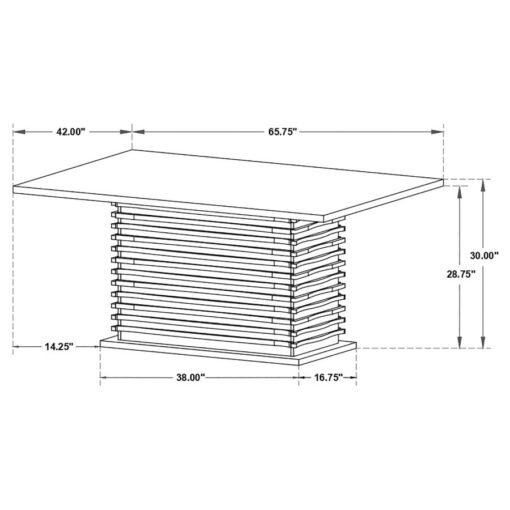 Stanton 5-piece Rectangular Dining Table Set Grey - Image 5