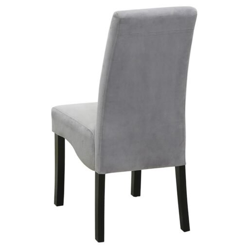 Stanton Velvet Upholstered Dining Side Chair Grey (Set of 2) - Image 4