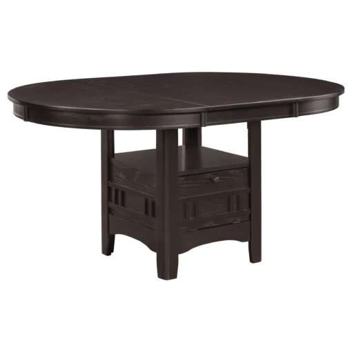 Lavon Oval 60-inch Extension Leaf Dining Table Espresso - Image 2
