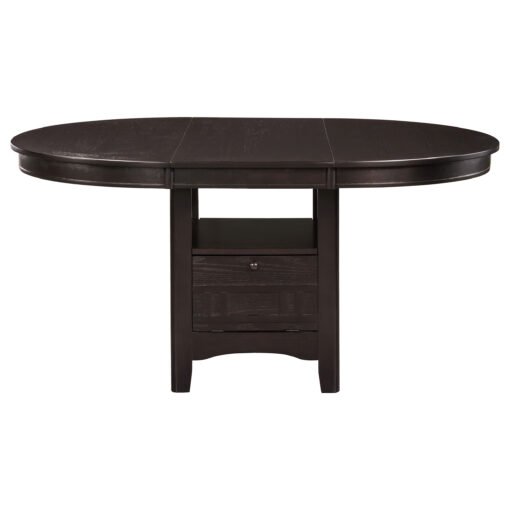 Lavon Oval 60-inch Extension Leaf Dining Table Espresso - Image 3