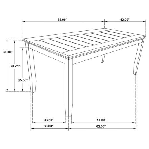 Dalila Rectangular 66-inch Wood Dining Table Cappuccino - Image 8