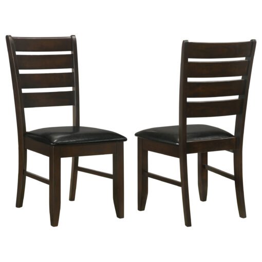 Dalila Wood Dining Side Chair Cappuccino (Set of 2) - Image 2