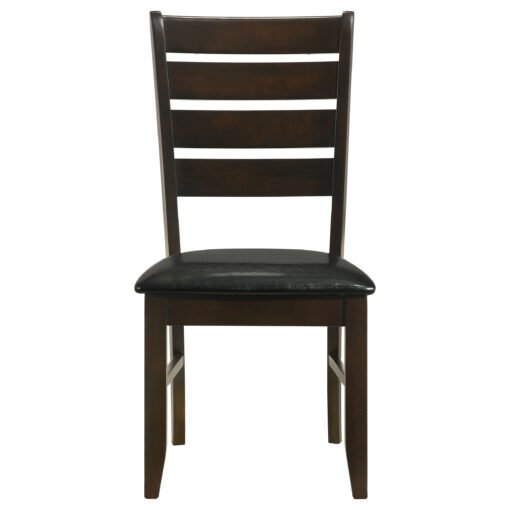 Dalila Wood Dining Side Chair Cappuccino (Set of 2) - Image 4