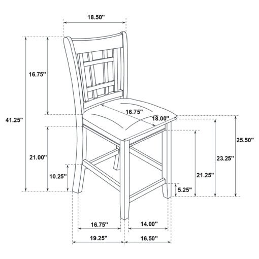 Lavon 5-piece Oval Counter Height Dining Set Espresso - Image 11