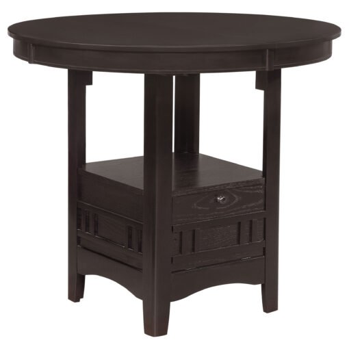 Lavon Oval 60-inch Extension Counter Dining Table Espresso - Image 3