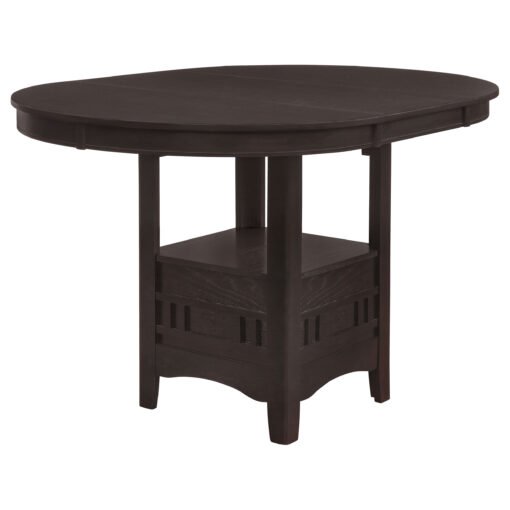 Lavon Oval 60-inch Extension Counter Dining Table Espresso - Image 5