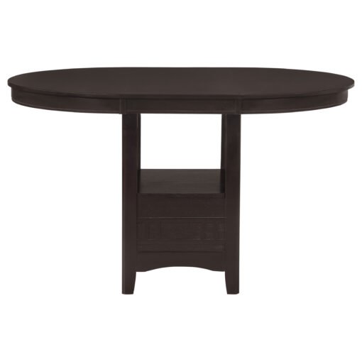 Lavon Oval 60-inch Extension Counter Dining Table Espresso - Image 6