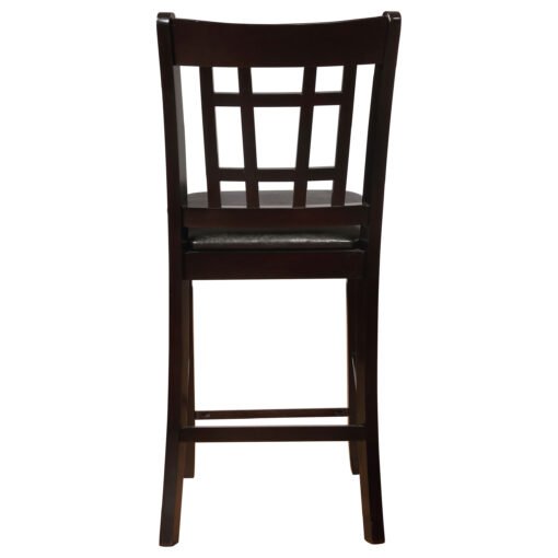 Lavon Wood Counter Chair Black and Espresso (Set of 2) - Image 8